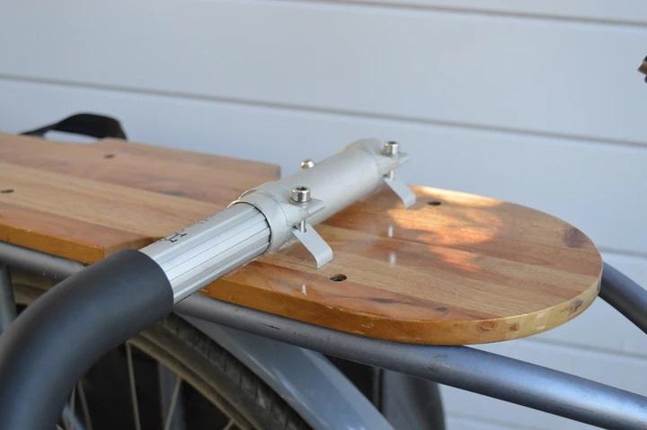 Scooter Rack Diy Bike Rack Wood Moved By Bikes Moped Surfboard