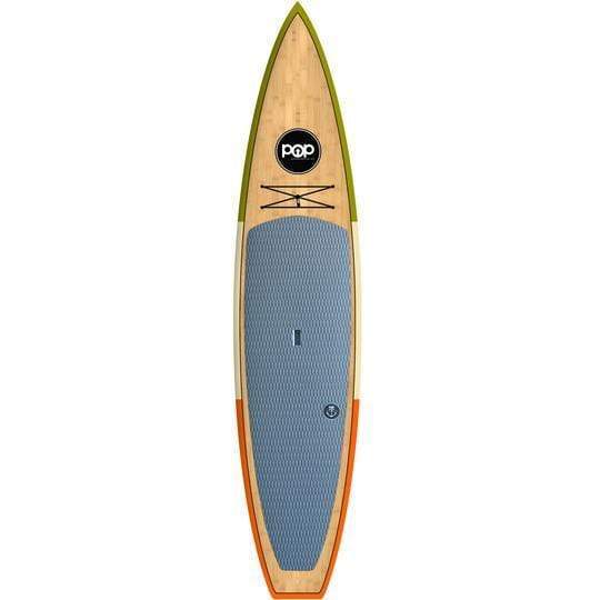 POP Board Co 12' Americana Touring Stand Up Paddle Board - Cream/Orange/Green - Good Wave