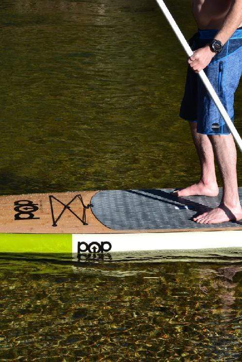 POP Board Co 12' Americana Touring Stand Up Paddle Board - Cream/Orange/Green - Good Wave