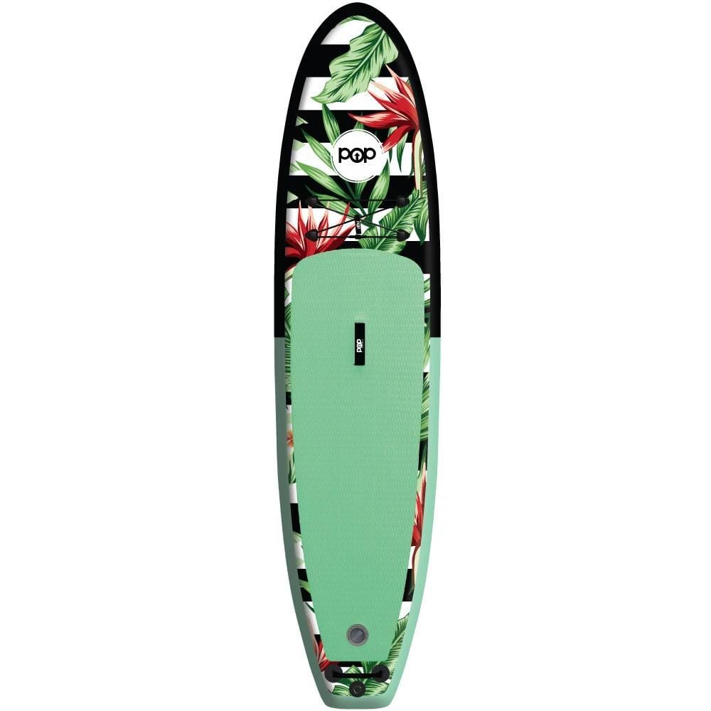 POP Board Co 10’6” Royal Hawaiian Stand Up Paddle Board - Mint/Black - Good Wave