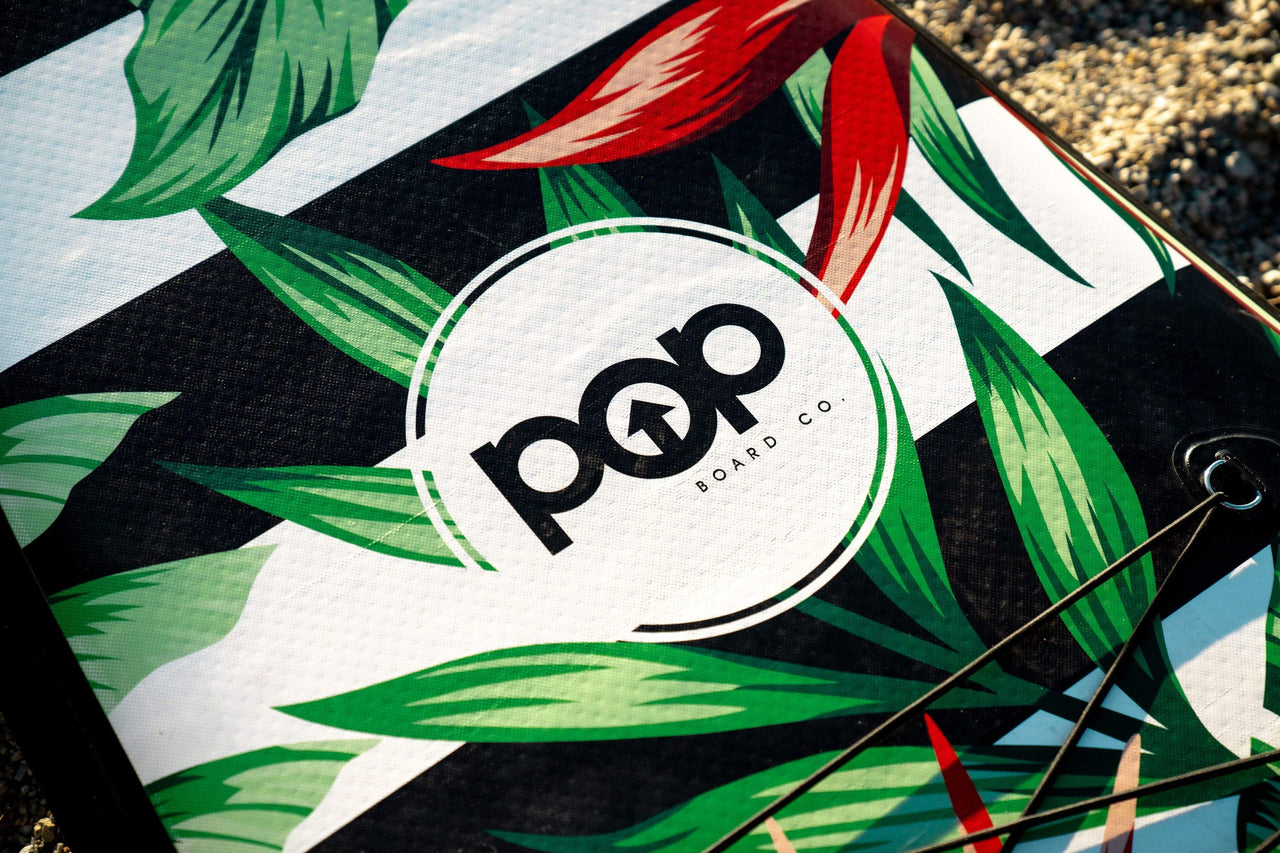 POP Board Co 10’6” Royal Hawaiian Stand Up Paddle Board - Mint/Black - Good Wave
