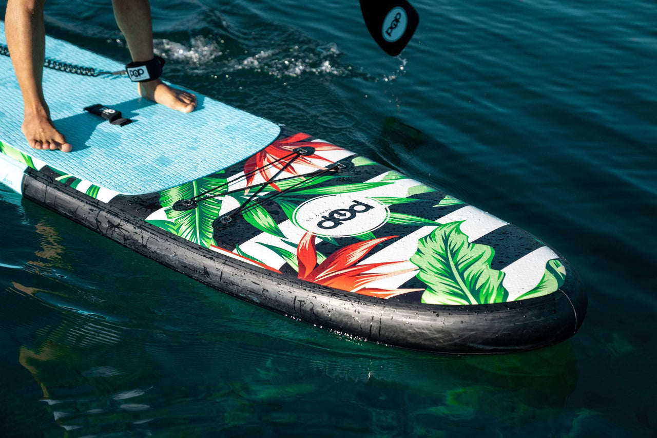 POP Board Co 10’6” Royal Hawaiian Stand Up Paddle Board - Mint/Black - Good Wave