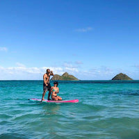 Thumbnail for POP Board Co 10’6” Royal Hawaiian Stand Up Paddle Board - Pink/Black - Good Wave