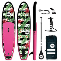 Thumbnail for POP Board Co 10’6” Royal Hawaiian Stand Up Paddle Board - Pink/Black - Good Wave