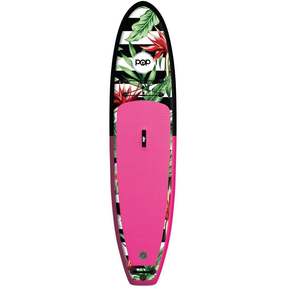 POP Board Co 10’6” Royal Hawaiian Stand Up Paddle Board - Pink/Black - Good Wave