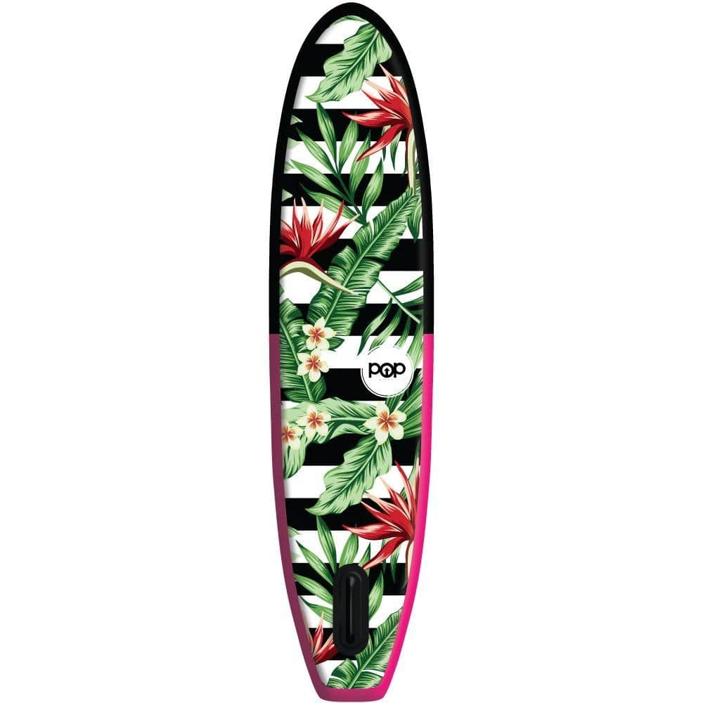 POP Board Co 10’6” Royal Hawaiian Stand Up Paddle Board - Pink/Black - Good Wave