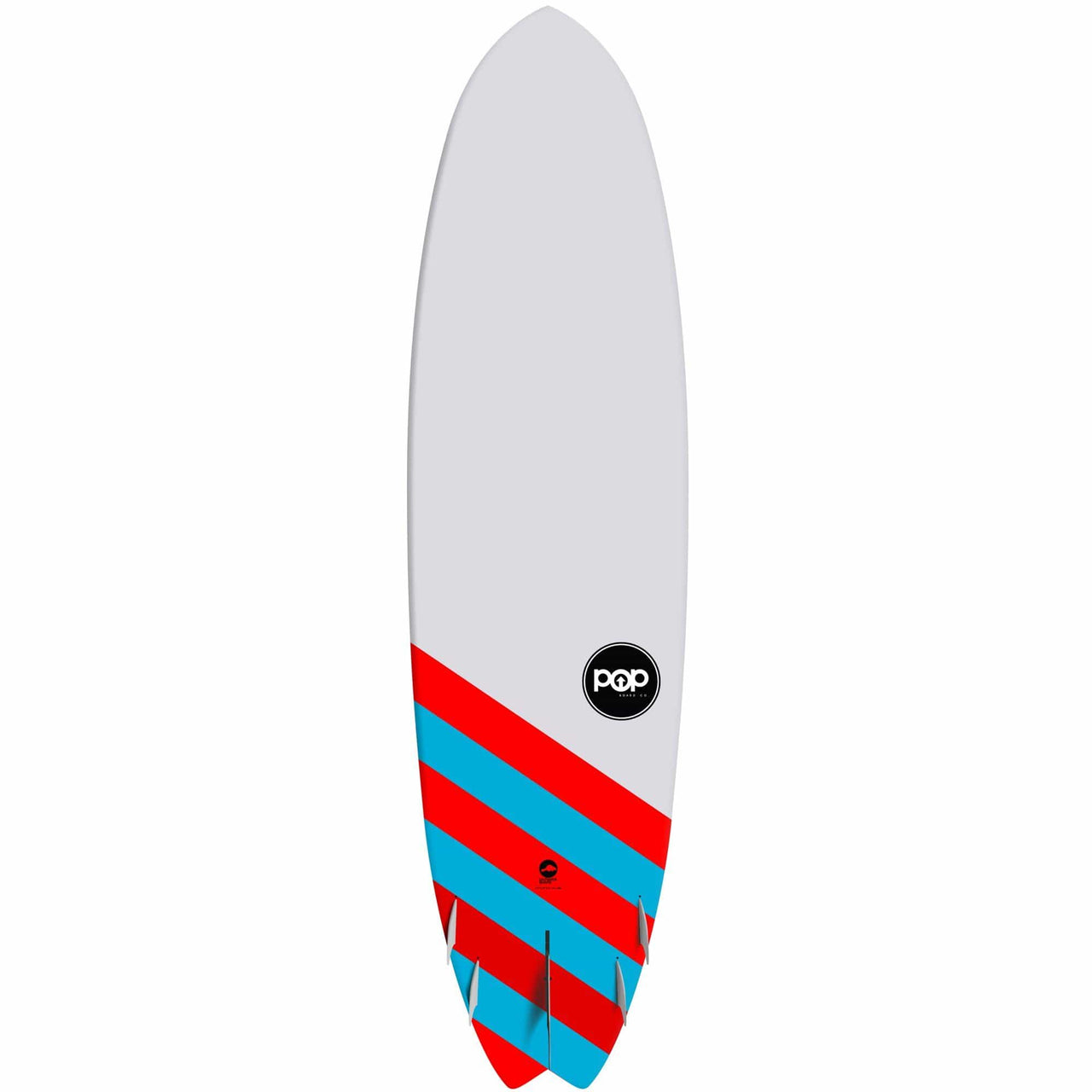 POP Board Co 9'6" Saltwater Beaver Stand Up Paddle Board - Red/Blue - Good Wave