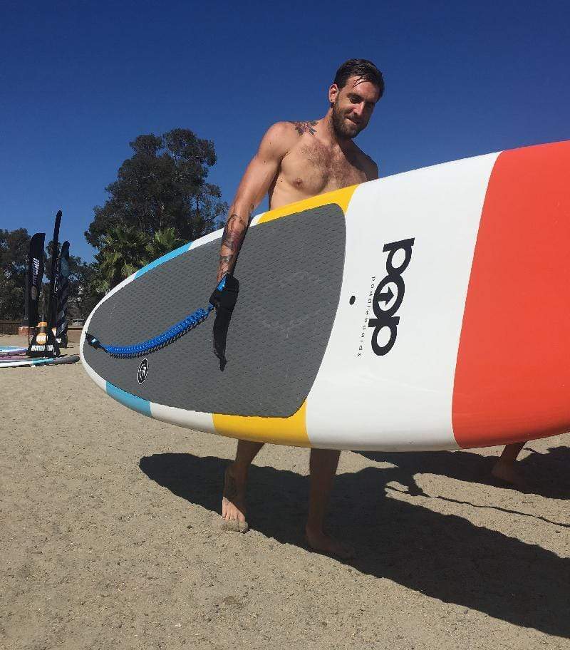 POP Board Co 11'6" Throwback Stand Up Paddle Board - Red/Yellow/Blue - Good Wave