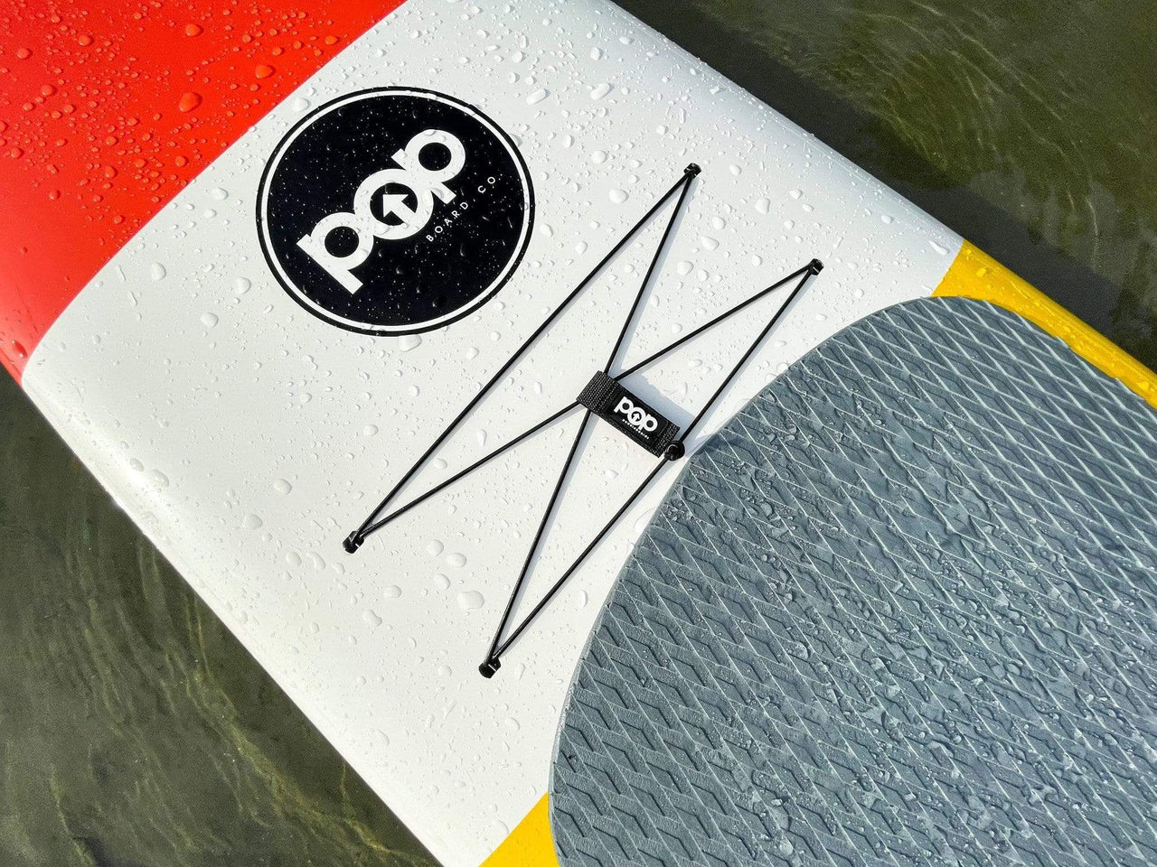 POP Board Co 11'6" Throwback Stand Up Paddle Board - Red/Yellow/Blue - Good Wave