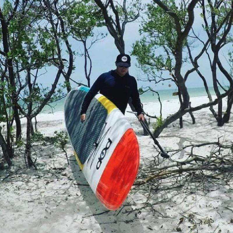 POP Board Co 11'6" Throwback Stand Up Paddle Board - Red/Yellow/Blue - Good Wave