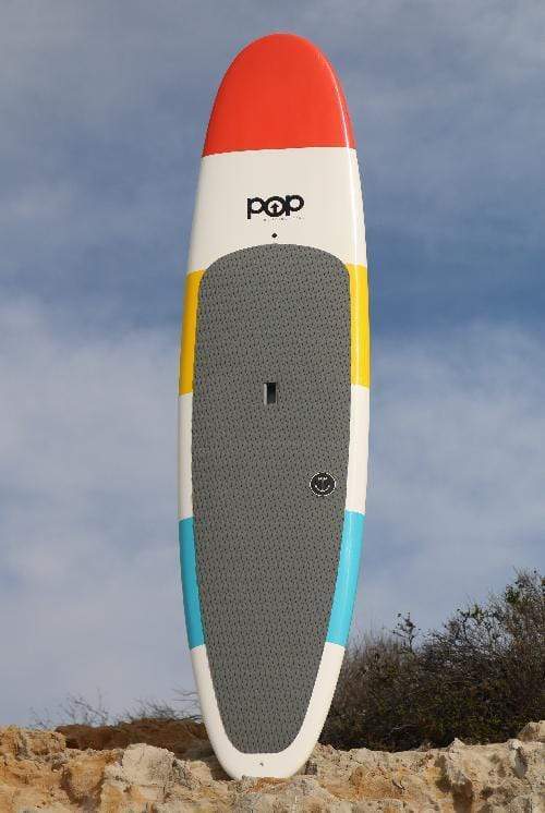 POP Board Co 11'6" Throwback Stand Up Paddle Board - Red/Yellow/Blue - Good Wave