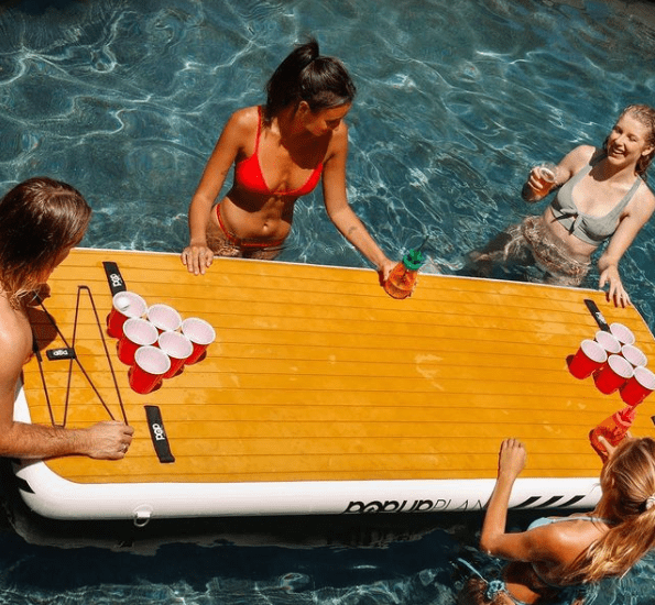POP Board Co POP Up Plank 8' x 3' Inflatable Platform - Good Wave