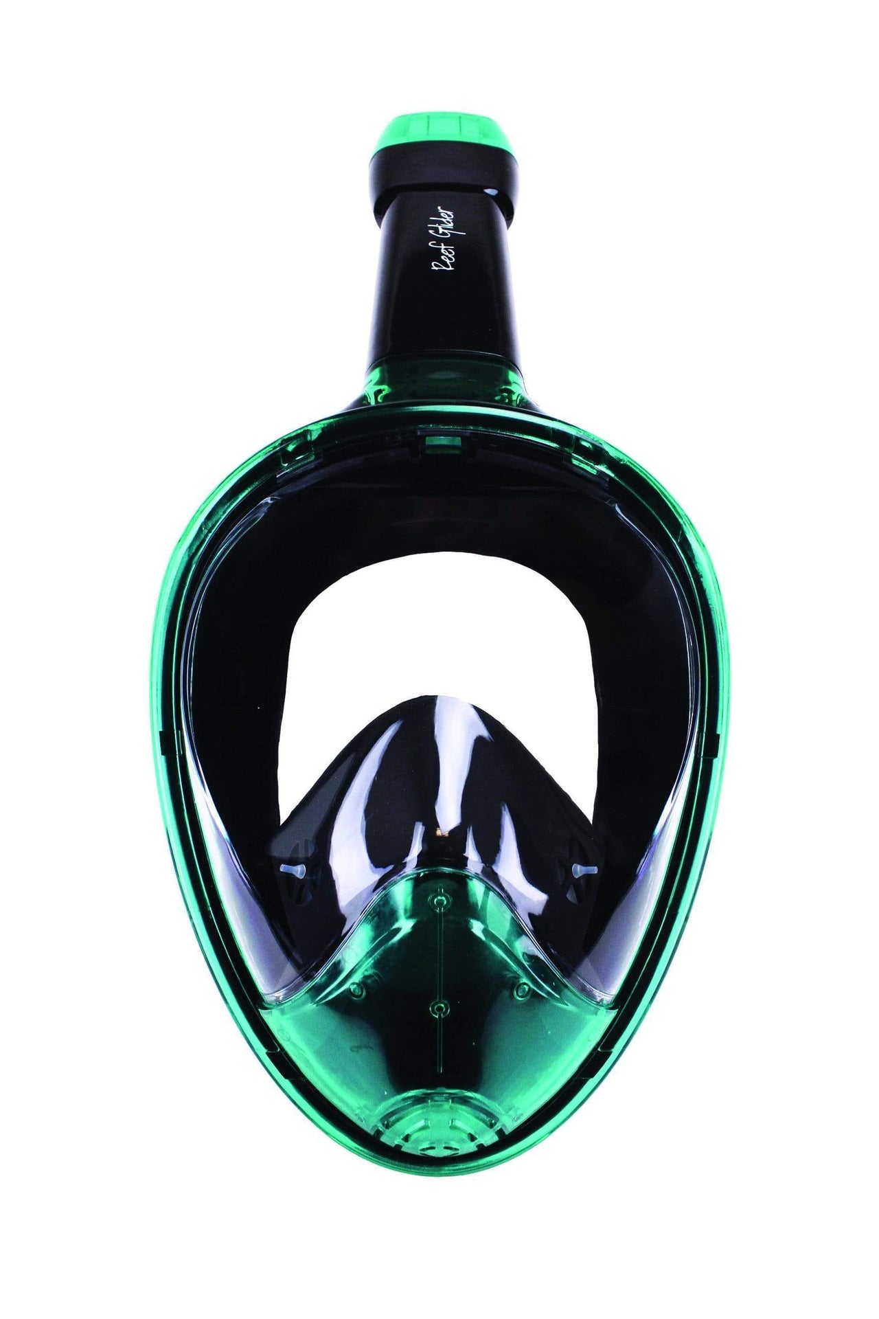 Reef Glider Full Face Snorkel Mask Set with Action Cam Mount black emerald