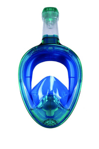 Thumbnail for Reef Glider Full Face Snorkel Mask Set with Action Cam Mount blue emerald