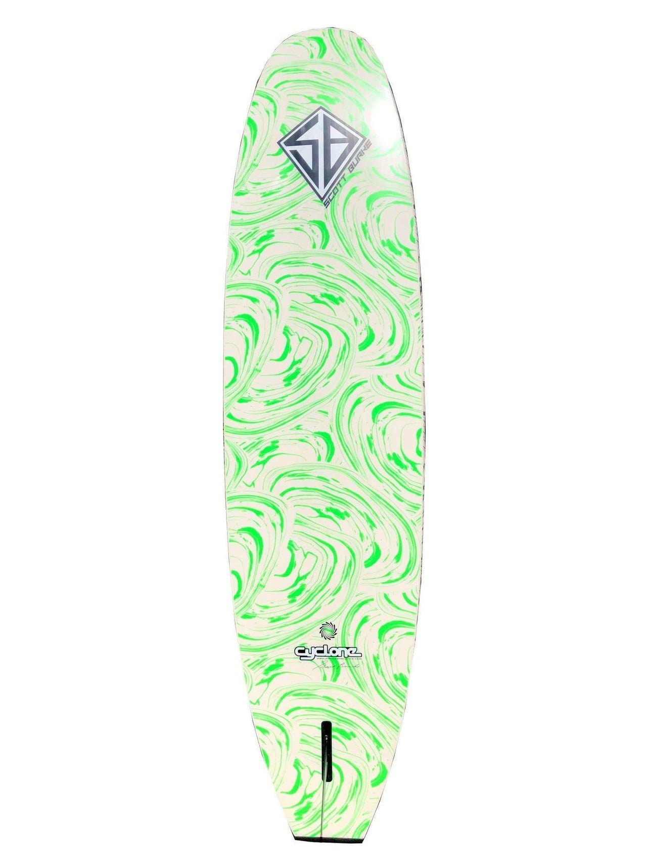 Scott Burke 10'6' Cyclone Foam Paddle Board bottom