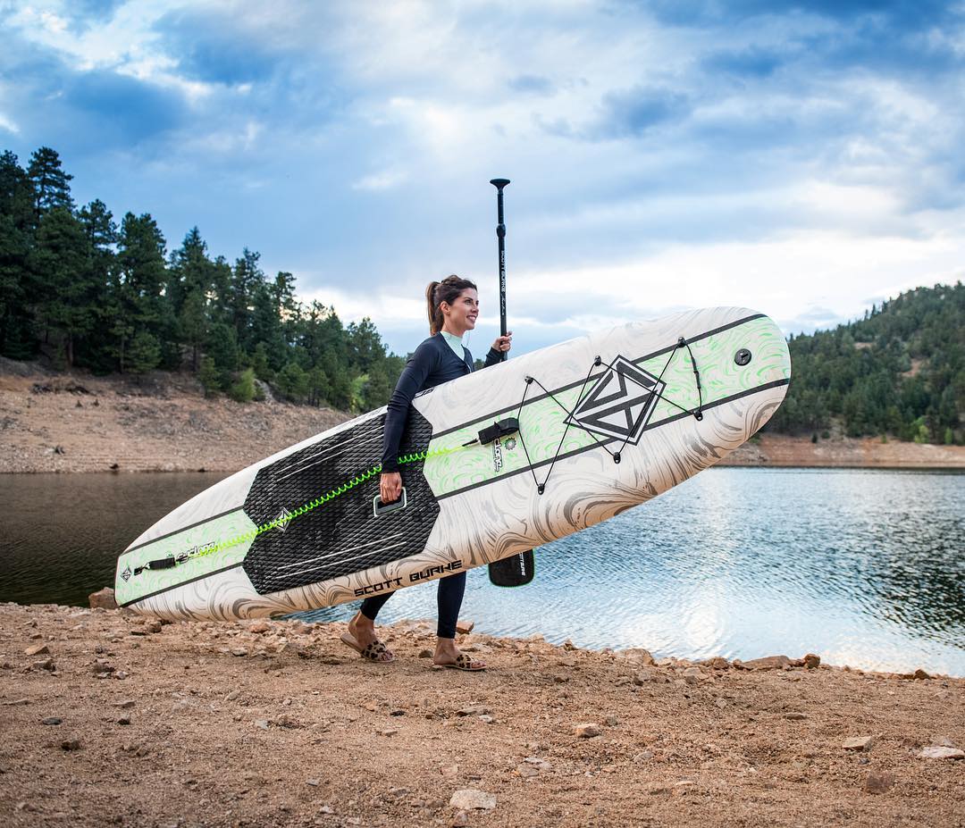 Scott Burke 10'6' Cyclone Foam Paddle Board lifestyle 2