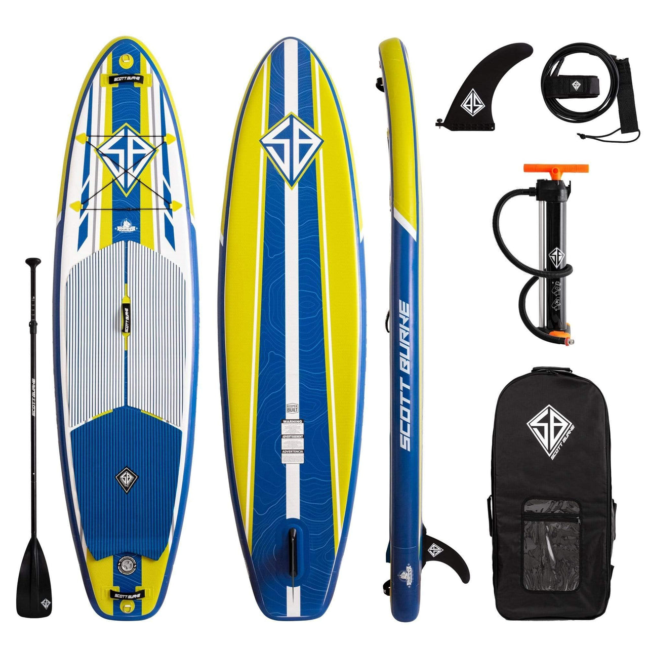 Scott Burke 10' Quest Inflatable SUP Paddleboard - Good Wave