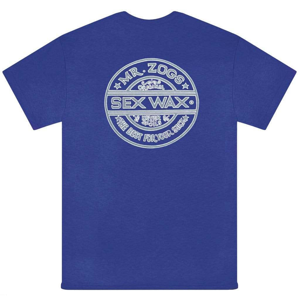 Sexwax Pinstripe T-Shirt blue back