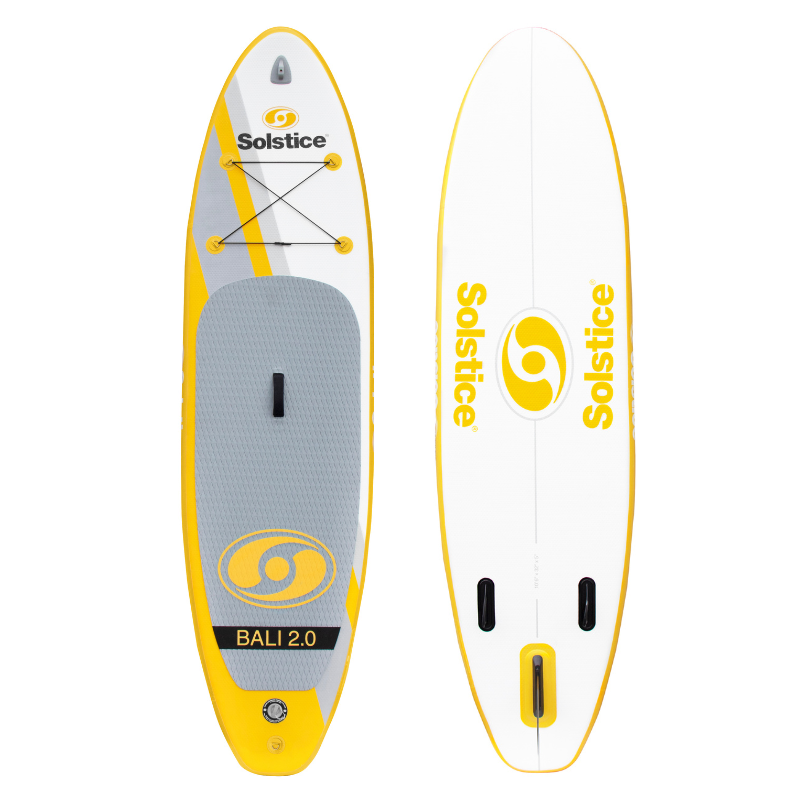 Solstice 10'6" Bali 2.0 Inflatable Paddleboard All-Around SUP Full Kit front back