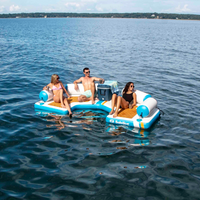 Thumbnail for Solstice 11' Inflatable C-Dock with Removable Pillows in the water