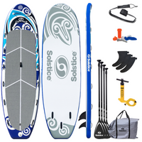 Thumbnail for Solstice 16' Maori Giant Inflatable Paddleboard Multi-person SUP with Leash & 4 Paddles package