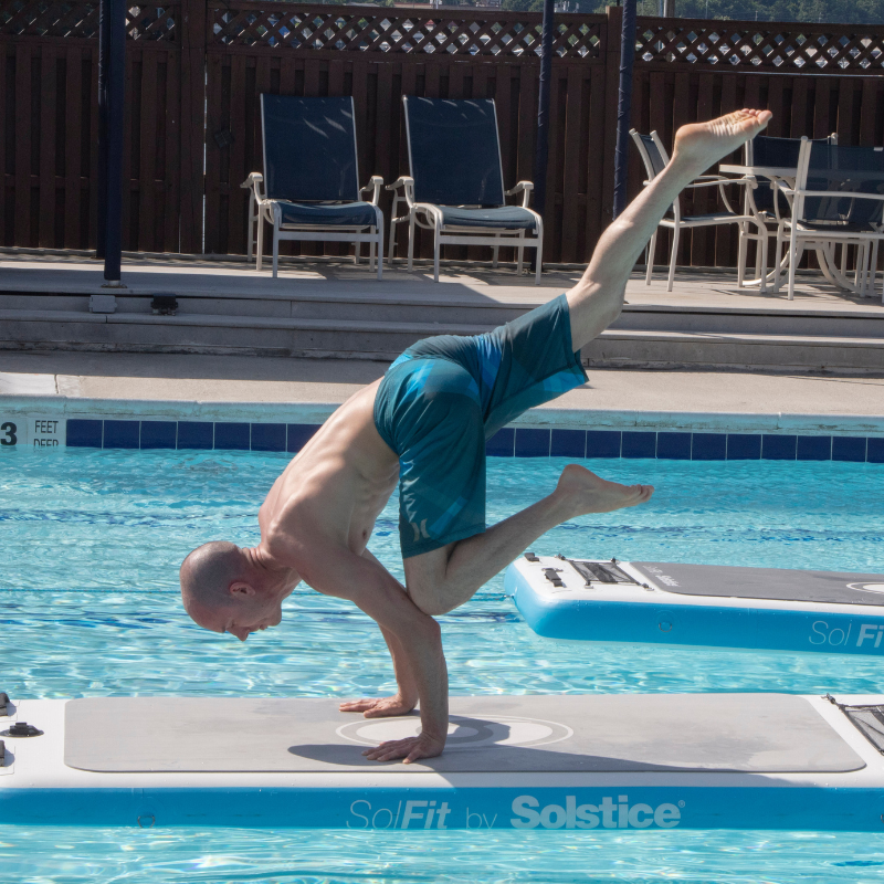 Solstice 7'10" Solfit Inflatable Yoga Fitness Mat lifestyle