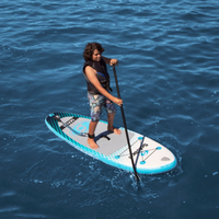 Thumbnail for Solstice 8' Maui Inflatable Paddleboard All-Around SUP Full Kit in the water