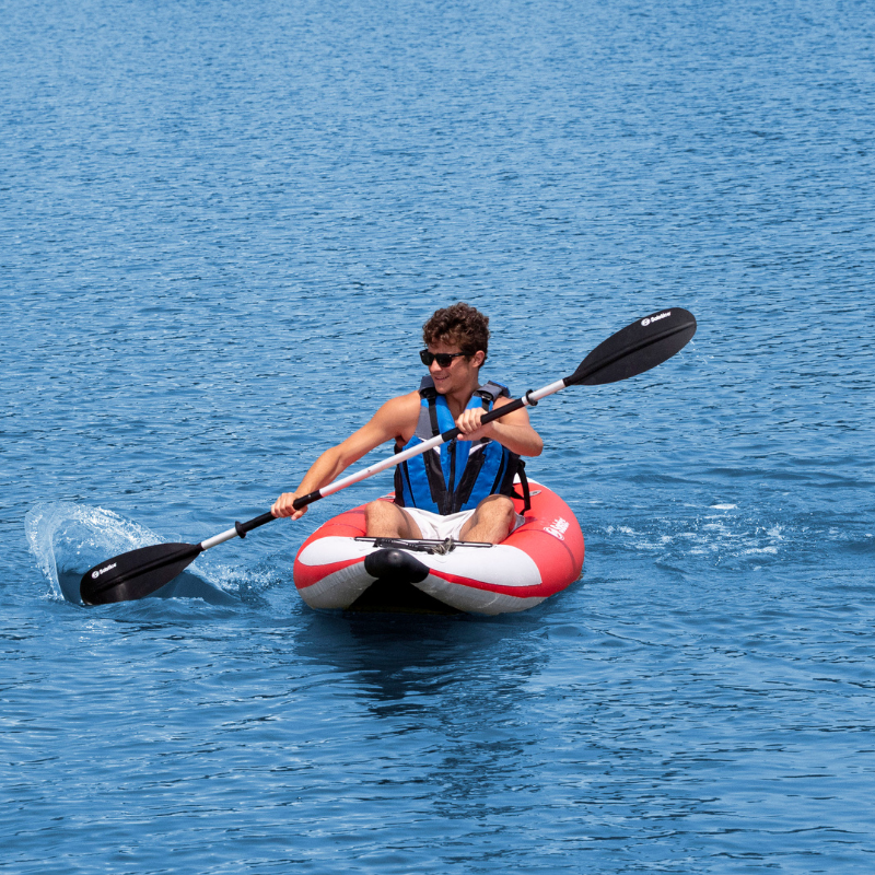 Solstice 9'6" x 35" Flare 1-person Whitewater Inflatable Kayak when used