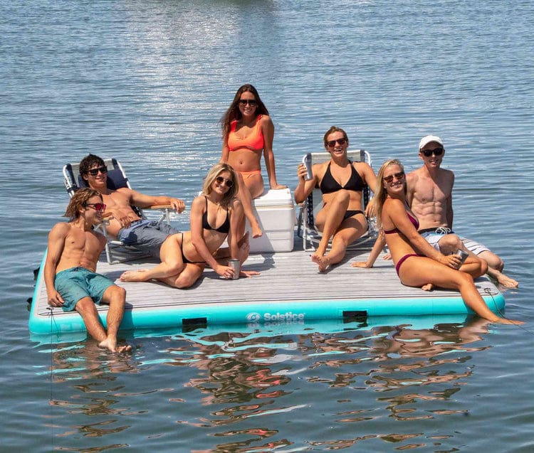 Solstice Inflatable 10' X 8' Traction Pad Dock - Good Wave