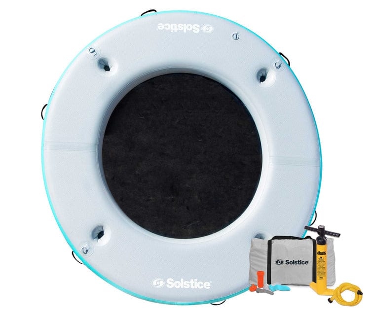 Solstice Inflatable Circular Mesh Dock 8' x 8' - Good Wave