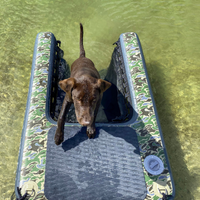 Thumbnail for Solstice Sport Inflatable Pup Plank - XL Camo in the water