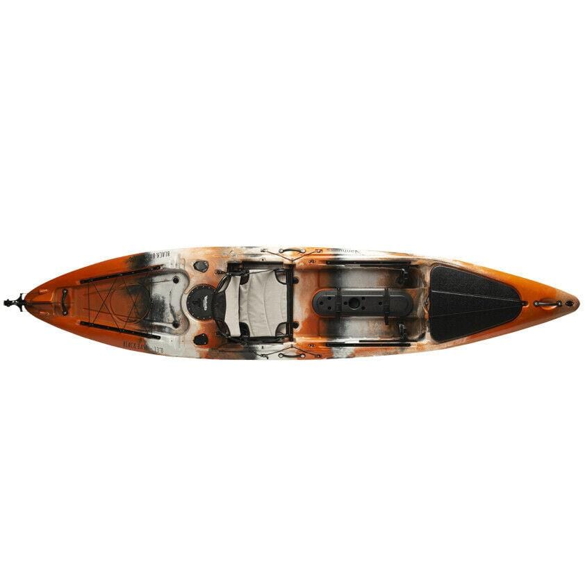 Vanhunks 13' Black Bass Fishing Kayak Orange 2