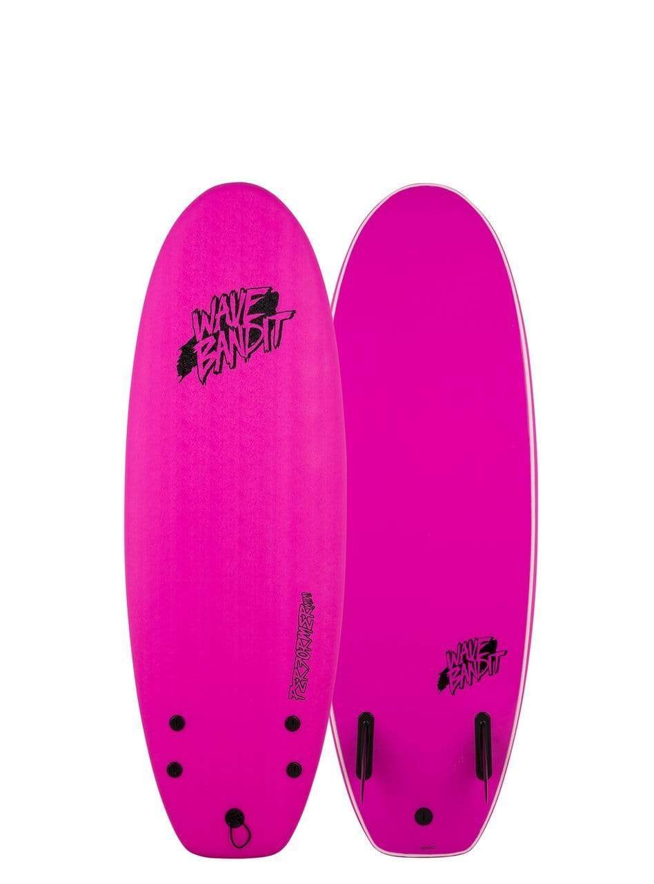 Catch Surf Wave Bandit 4'10" Performer Twin Fin - Pink Foam Surfboard - Good Wave